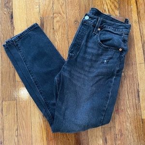 Levi’s 501 S Jean Black Distressed Size W 29 L 28